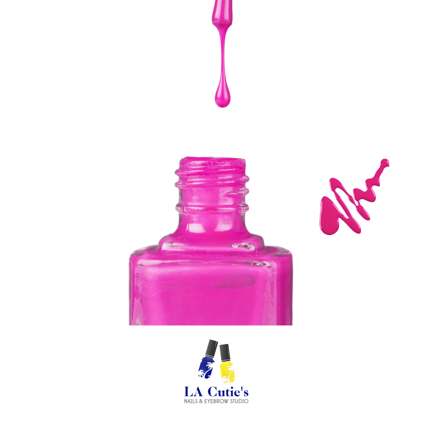 LA Cutie's Hot Pink 💅🏽 Polish